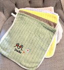 5 Pack Baby Washcloths Soft 18 x9 5  Face Towels Bath Wipes Burp Rags Microfiber