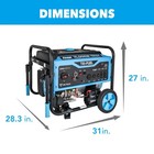 15000 Watt Tri-fuel Portable Generator With Co Sentry For Home Backup jobsites