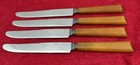 Vintage Butterscotch Bakelite Dinner Knives - Art Deco - Set Of 4