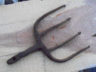 Vintage Antique 4 Prong Hand Forged Fish Spear Gig Primitive Relic