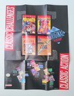 Super Mario Bros  Brothers 3 Nintendo Nes Foldable Promo Poster Insert Only - Ex