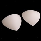 3 Pairs Nude Removeable Triangle Smart Bra Pad Insert For Bikinis Top Sport
