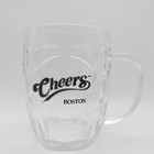 Set Of 2 Cheers Boston Bar  Luminarc Clear Dimpled Glass 16oz Beer Mug