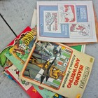 Vtg Christmas Fun Activity Coloring Book Paradise Santa Uncolored Pad Lot 6 Jedi