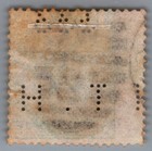 Great Britain 64 Used Plate 13 1sh Pale Green  t h   Perfin Zayix 103022s27