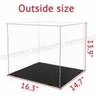 Us Acrylic Plastic Display Box 40cm Large Case Self-install Dustproof Figures