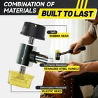 25mm Mini Small Rubber And Nylon Head Face Mallet Hammer Handle Shaft
