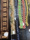 French Antique Passementerie  Jacquard  Fringe Trims  15 Yards Total  19 20th C 
