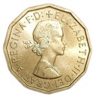 1961 Great Britain 3 Pence Threepence Unc Coin Queen Elizabeth Km 900 12 Sided