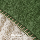 Miulee Pack Of 2 Pillow Covers 18x18 Inch Moss Green Farmhouse Decorative Throw 