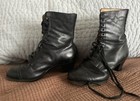 Vintage antique Handmade Victorian Style 1920   s Women   s Leather Lace Boots  6 5 