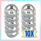 10-pack Oem Fast Charger Cable Cord For Iphone 5 6 7 8 X 11 12 13 14 Pro Max 6ft