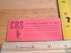 Cbs Hollywood Vintage Radio Show 1951 How To Roger Price Ticket B
