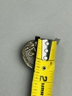 Angel With Scroll Large Antique Metal Loop Picture Button