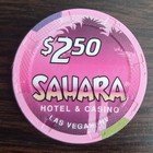  2 50 Sahara Casino Las Vegas  Nv 1995 Issue Casino Chip
