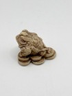 Feng Shui Minature Pocket 3 Leg Money Frog On Ingots 1 Inch
