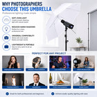 Professional Photography 33  Studio Lighting Reflective White Soft Umbrella