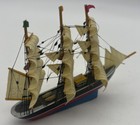 Vintage Antique Handcrafted Nautical Sailing Ship Mini Wooden Model Boat 4 