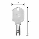 4pcs Forklift Keys Fits For Clark Yale Hyster Komatsu Gradall Gehl Crown