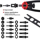 Hand Rivet Gun Threaded Insert Riveter Kit Pneumatic Tool Pop Nut Airplane Car