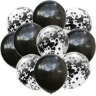 Bulk Lot 12  Confetti Balloons Shiny Latex Happy Birthday Wedding Party Decor