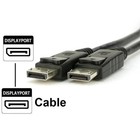 Lot Display Port To Display Port  Dp Male To Male Cord 4k Hd W Latches 6 10 15ft