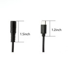 Diann 2pcs Dc 5 5mm X 2 5mm To Usb C Power Cord 5525 Female Small 