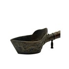 Antique Chinese Oriental Brass Silk Iron With Dragon Motifs
