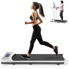 Treadmill Electric Under Desk Slim Flat Walking Machine White For Home Fitness