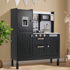 Pretend Play Kitchen For Kids  Wooden Kitchen Playset Children Interactive Toy