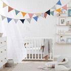 15 Ft Pennant Banner Flags  2 Pcs Double-sided Boho Nursery Garland  Triangle Bu
