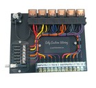 Race Car Fuse relay Panel Board 6 Circuits Color Coded Wiring Usa Made