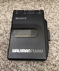 Sony Walkman Wm-f41 Fm am Stereo Cassette Player - Black - Tested   Working 