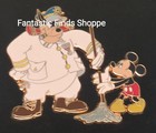Disney Cruise Line Dcl Villainous Voyage Gift Pete Mickey Le 500 Boxed 2 Pin Set