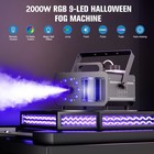 9led Rgb 2000w Fog Smoke Machine Stage Party Fogger Rgb Dmx Remote Christmas
