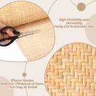 Wesiti Natural Cane Webbing V Shape Brown Cane Webbing Roll Rattan Material M   