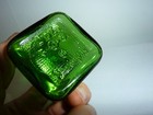 Rare Vintage Green Glass Duraglas Small Rx Bottle Jar 2 Oz 3  X 2 
