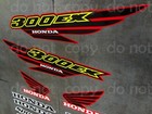 300ex Decals Stickers Graphic 12pc Kit Quad Gen 1 Red   Yellow   Bk Adesivo Atv