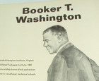 Rare Vintage 1970-2 Sided Poster-booker T  Washington-matthew Henson-black Hist 