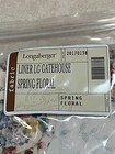 Longaberger Large Gatehouse Basket Liner  Spring Floral  20170138   Mip 