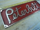 Huge 14  X 4-7 8  Cast   Polished Aluminum Reproduction Peterbilt Emblem