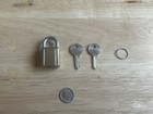 Vintage Yale Small Brass Padlock With Keys Nos