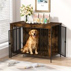 Dog Crate Furniture End Table 48  40  31  27  Heavy Duty Indoor Kennel For Large