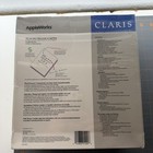Claris Appleworks Apple Ii Software  Plastic Sealed  Vintage 1989 New In Box