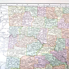 Antique 1909 Louisiana Arkansas Color Map Rand-mcnally Atlas Page