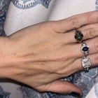 Vintage 10k Gold Genuine Columbian Emerald Ring 3ct 