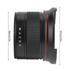58mm 0 35x Detachable Macro Fisheye Lens Wide Angle For Canon Slr Dslr Camera F
