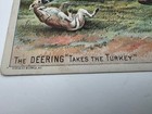 Vintage Deering Trade Card A Field Trial Deering Takes The Turkey