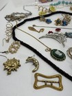 Large Vintage Antique Jewelry Wear Fix Scrap Harvest Rhinestone Lot Arts Crafts