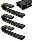 Cable Drag Chain 1m 25x77mm R55 Closed Wire Carrier For Cnc Robot 4 Pack